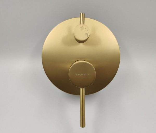 Душевой комплект Feramolli GL703-12 (30см.), брашированное золото Feramolli
