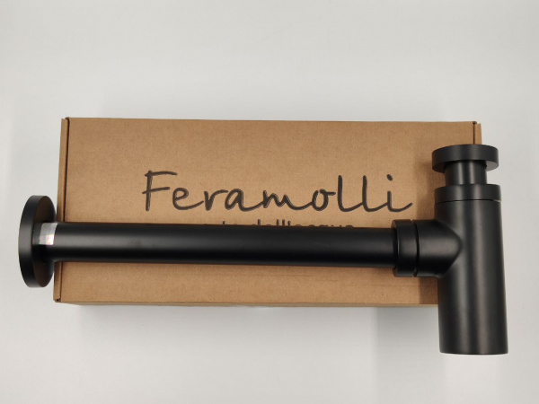 Сифон для раковины Feramolli BL087, черный матовый Feramolli