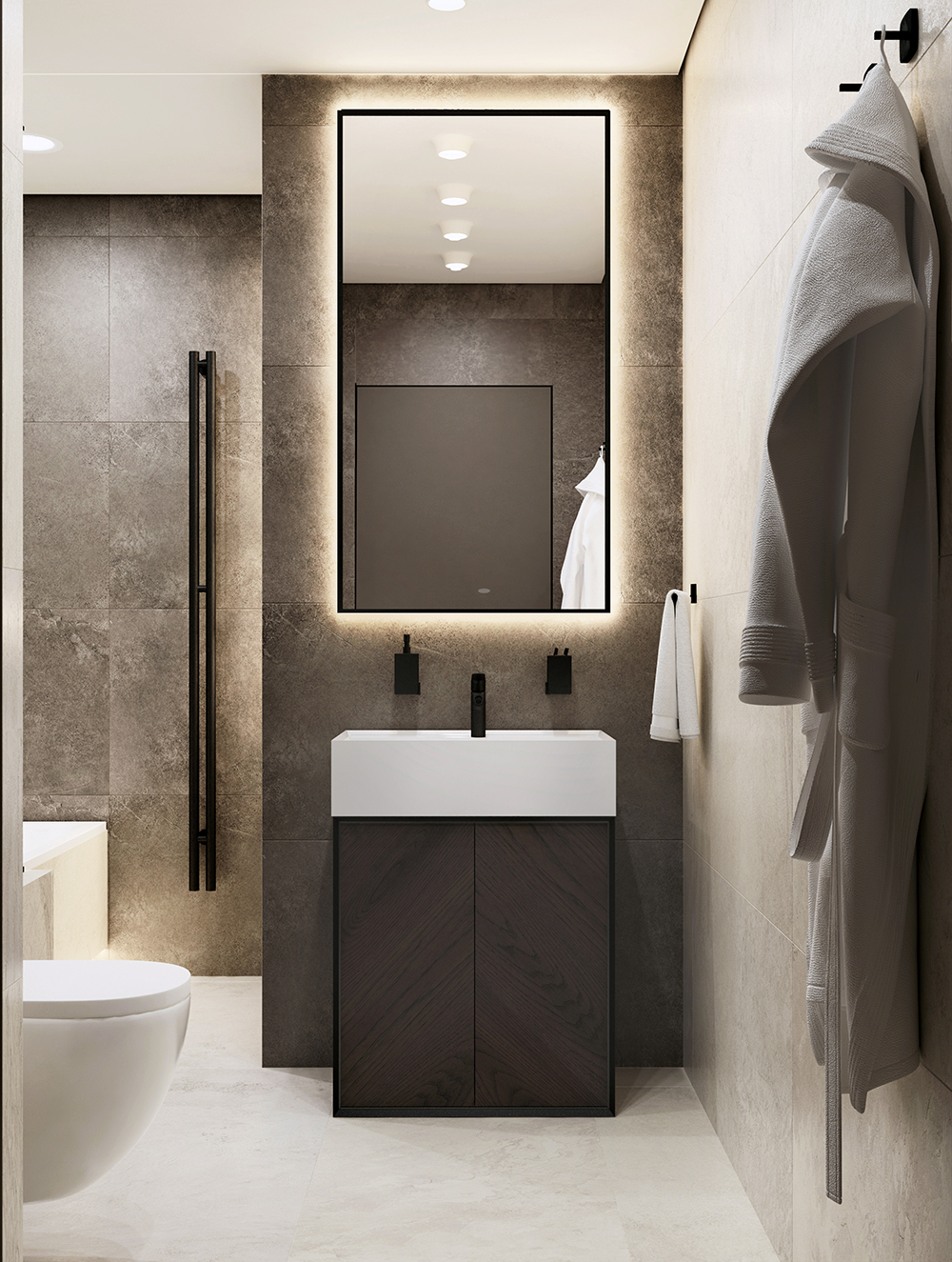 Концепция дизайна душевой и ванной комнаты от Дизайн-бюро "STAROV"