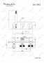 Термостатический смеситель скрытого монтажа для ванны/душа на 2 потока Feramolli ORS7812, медь Feramolli