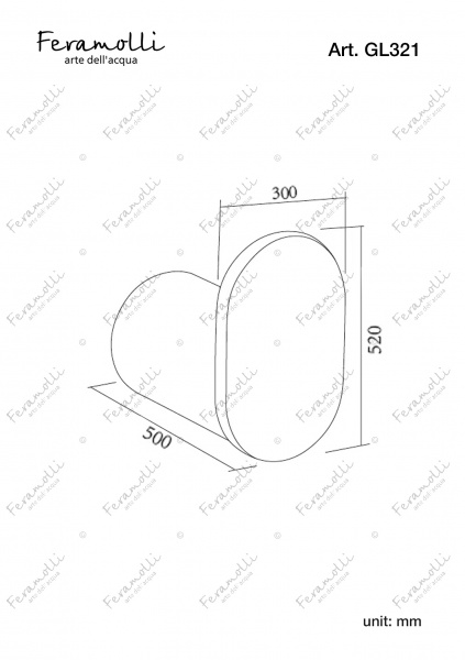 Крючок для полотенец Feramolli GL321, золото Feramolli