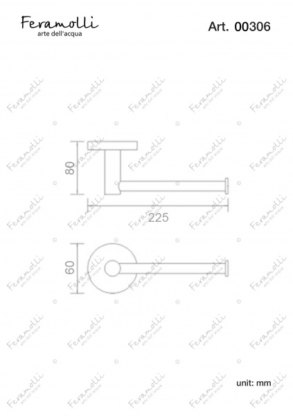 Держатель для полотенец Feramolli CL306, хром Feramolli