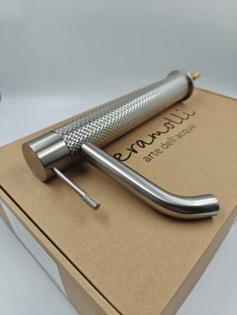Высокий смеситель для раковины Feramolli Sole S661HCN, никель Feramolli