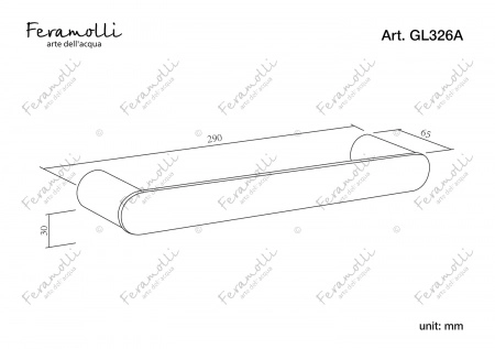 Держатель для полотенец Feramolli GL326A, золото Feramolli