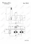 Термостатический смеситель скрытого монтажа для ванны/душа на 2 потока Feramolli OS7812, золото Feramolli